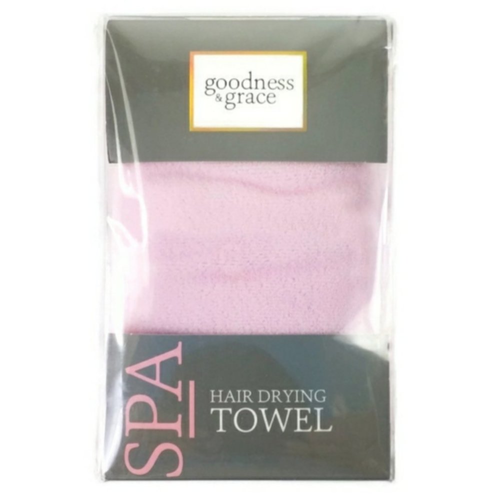 Goodness & Grace Spa Pink Absorbent Hair Drying Towel One Size Fits Most OSFM
